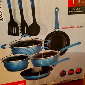 Nutrichef nonstick cookware Excilon Excilon 11pcs.